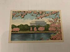 c.1940 The Lincoln Memorial Washington D.C. Linen Postcard