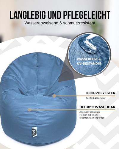 Patchhome 2 Varianten in 1 Sitzsack Sitzkissen Beanbag Gamer Kissen Tobekissen - Bild 31 von 199