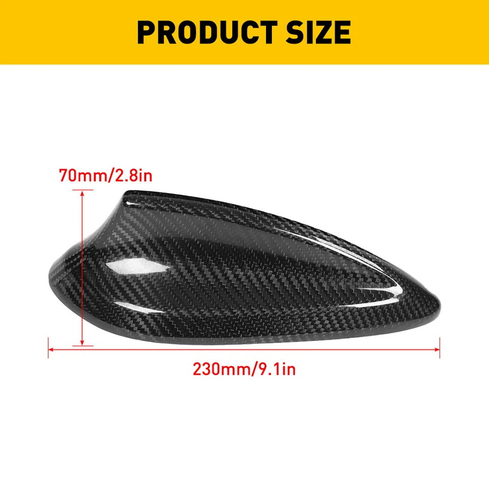 For BMW 428i Gran Coupe Luxury 4-Door 2.0L 2016 Carbon Fiber Antenna Cap Cover - Image 3 of 4