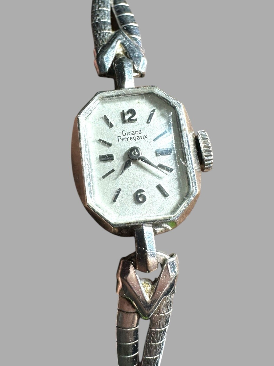 Gorgeous Solid 14k White Gold Vintage Ladies GIRARD  display picture 1