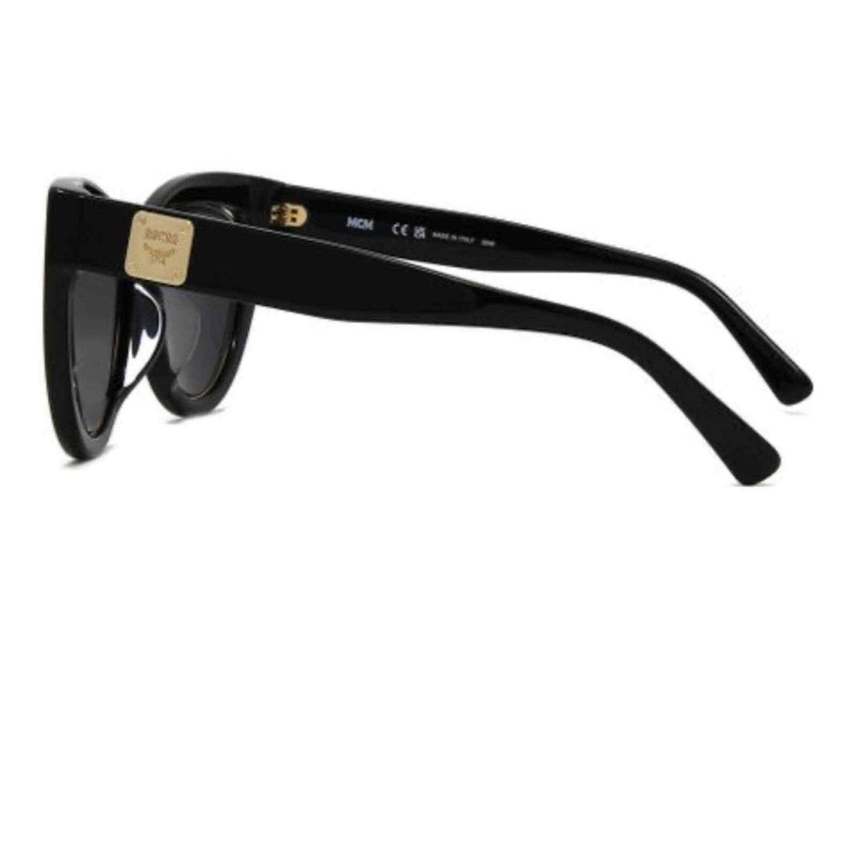 MCM Black Gold Studded Cat Eye Sunglasses UV Protection 