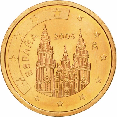 [#584210] Espagne, 2 Euro Cent, 2009, SPL, Copper Plated Steel, KM:1041 - Photo 1/2