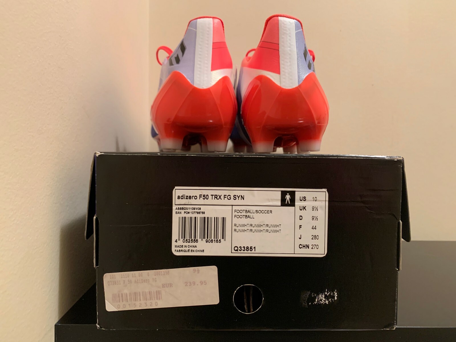 adidas F50 adizero Messi Union Jack Soccer Boots US 10 - Q33851 image 6