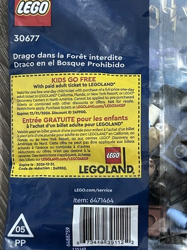 Harry Potter Draco in the Forbidden Forest Polybag Set LEGO 30677 New Sealed - Afbeelding 11 van 15