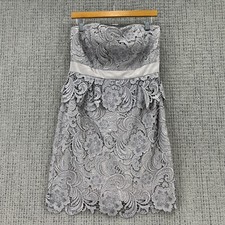 Adrianna Papell Evening Strapless Lace Dress Size 10