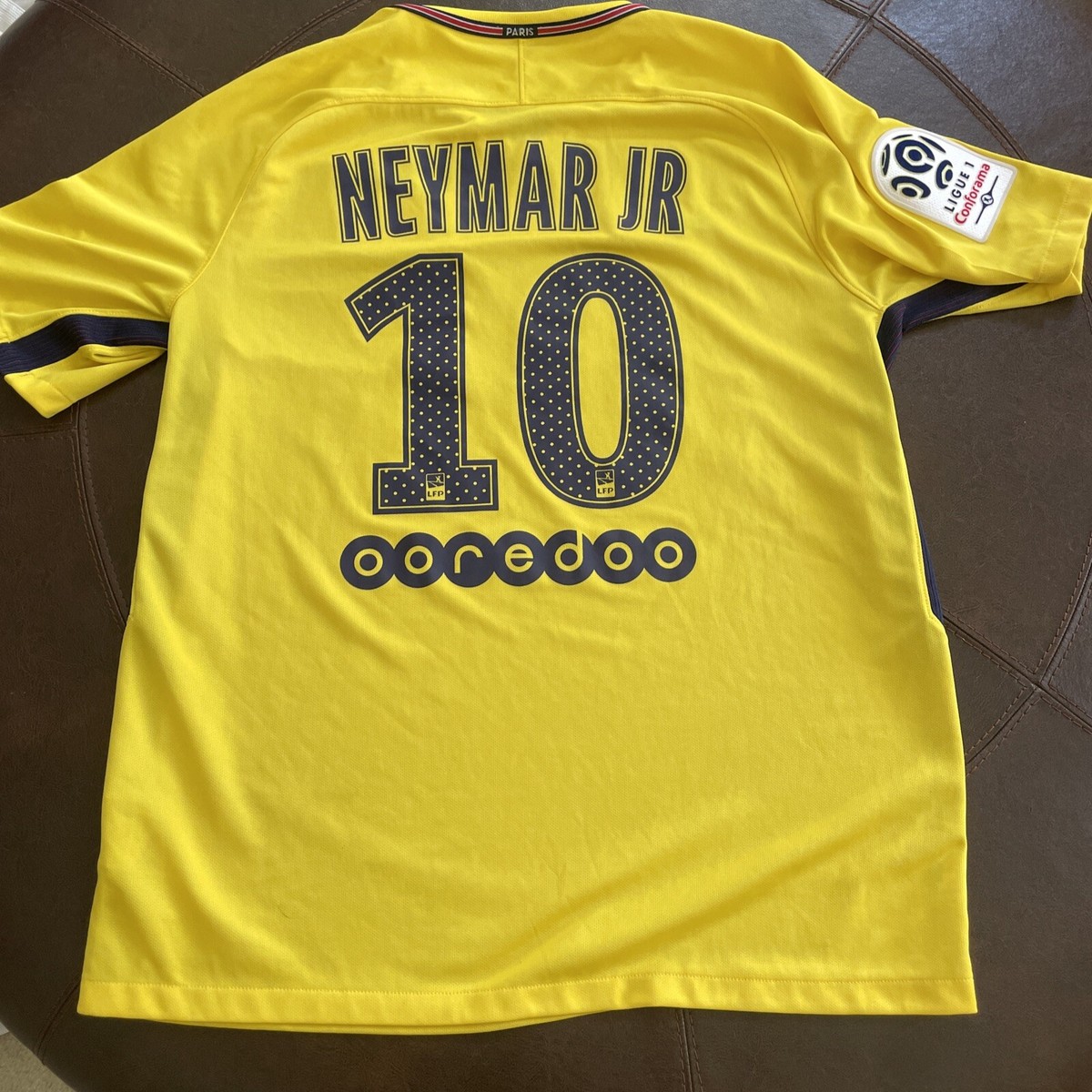 17/18 PSG Away Ligue Football Shirt Neymar JR #10 Soccer, Small