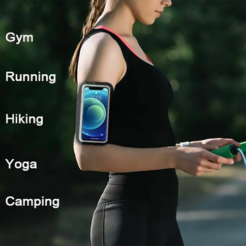 For iPhone16 15 14 Samsung Armband Case Sports Gym Running Arm Band Phone Holder - Picture 6 of 25