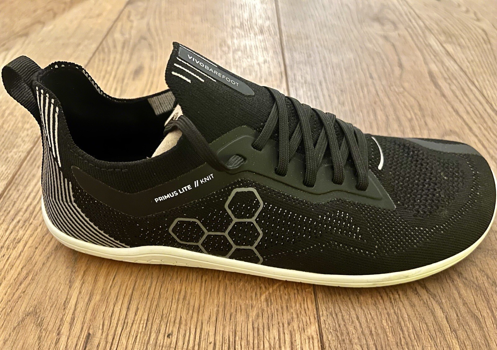 Vivobarefoot Mens Primus Lite Knit Obsidian - UK8/EU42 image 2