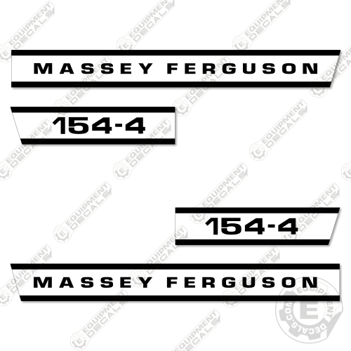 Passend für Massey Ferguson 154-4 Aufkleber Kit Traktor - 3M VINYL! - Bild 1 von 1
