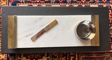 Michael Aram Torched Hors Doeuvre Board, Knif...