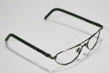 FOSSIL JEFF GUN METAL TONE METAL FLEX HINGED SUNGLASS EYEGLASS RX FRAMES