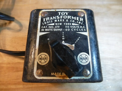 Vintage Louis Marx & Co. Toy transformer cat. No. 319 30 watt | eBay