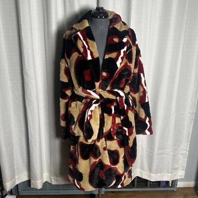 Rare Puma Fur Coat Jacket Animal Print Floral Leopard Tiger Zebra