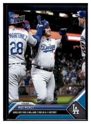 2023 Topps Now #94 Max Muncy Blue Parallel Card #d 20/49