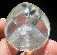 140.8ct Rare NATURAL Clear  phantom pyramid Crystal Polished