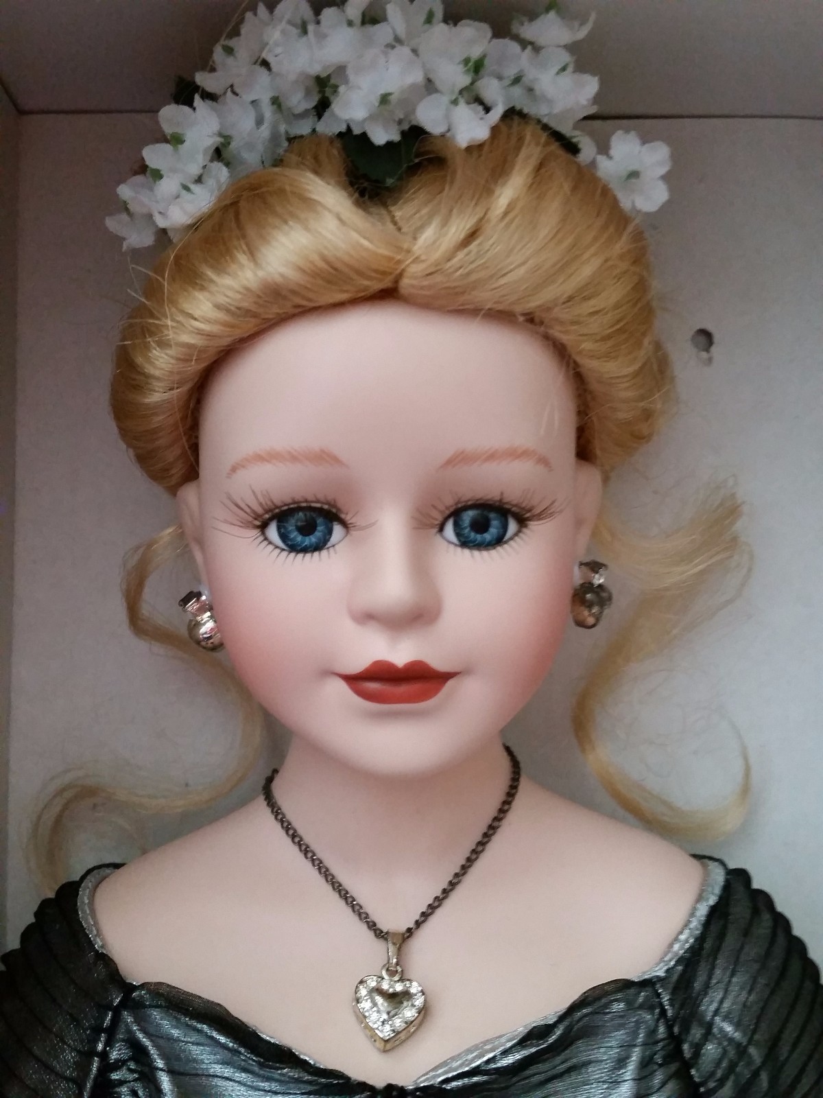 Butterfly Kisses Porcelain Doll in Black Dress eBay