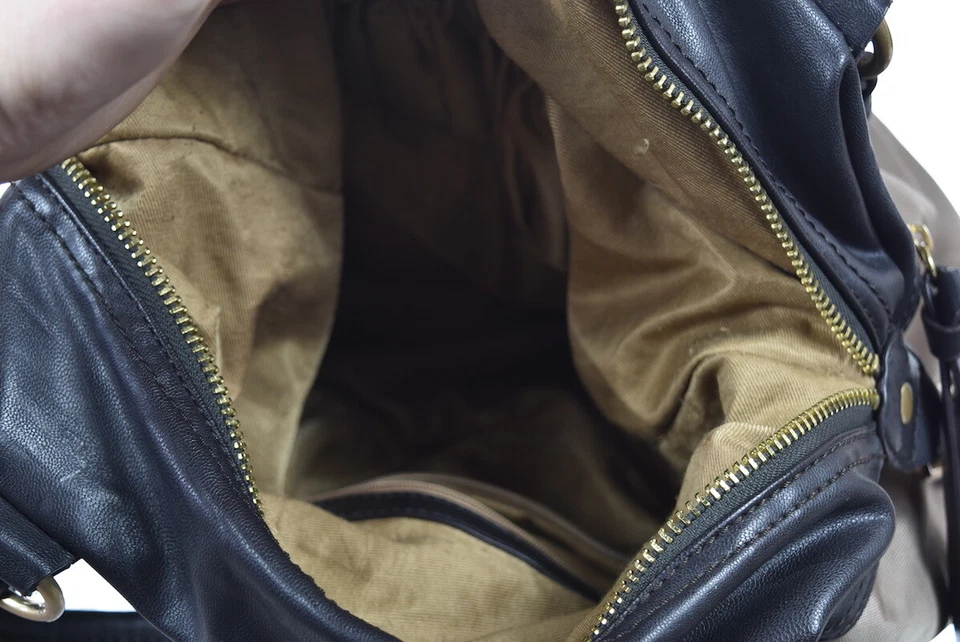 Bolso de mano Steven Steve Madden para mujer talla mediana marrón con textura Foto 4 de 4