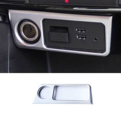Matte Silver Center Console Cigarette Lighter Panel 1PC For Mazda CX-5  2013-2015
