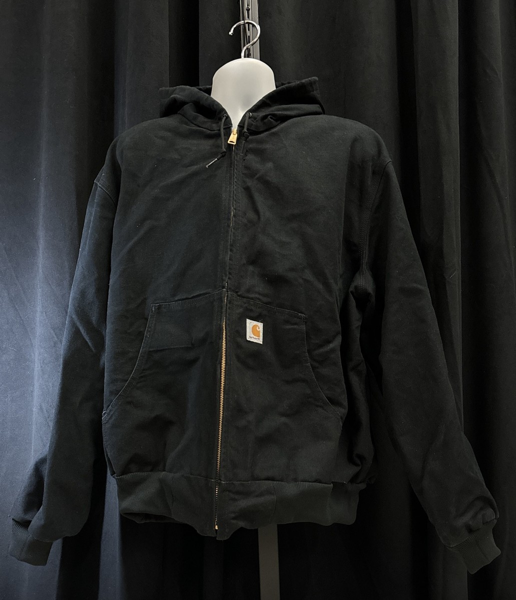 Vintage Carhartt Jacket Men's 2XL Black Canvas Duck J131 BLK Vintage Carhartt Jacket Men's 2XL Black Canvas Duck J131 BLK