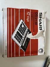 12-Digit LCD 074000010581 Sharp® QS-2130 Compact Desktop Calculator