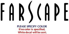 Farscape Game Movie Graphic Die Cut decal sticker Car Truck Boat Window 12"
