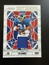 2024 Panini Absolute - Draft Diamonds Jersey Tiki Barber #DDJ-TBR (MEM)