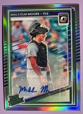 MALCOM MOORE RC AUTO 2025 Panini Donruss Optic Rated Prospects Holo Prizm #124
