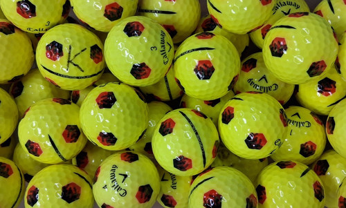 12 Callaway Chrome Tour TruTrack Golf Balls - Yellow - 4A/5A