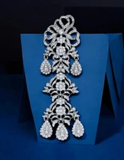 Kenneth Jay Lane Rhodium Plated, "Let Them Eat Cake" Collection Pin