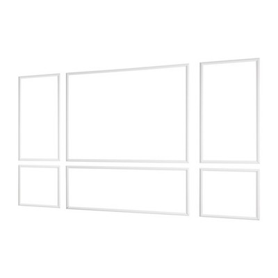 Wall Molding 3 Pack Wainscoting Kit Lightweight Paintable Polystyrene Accent