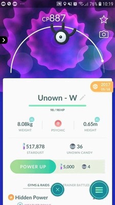 All UNOWN Letters #201 Pokémon Trading Go