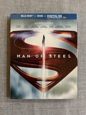 Man of Steel Blu-ray DVD Digital HD Slipcover Ultraviolet Zack Snyder Cavill DC