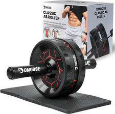 Ab Roller Wheel with Elbow Support Knee Pads for Core Strength Training