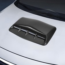 Car Hood Vents, Decorative Air Flow Intake Hood Scoop Vent Turbo Carbon Fiber