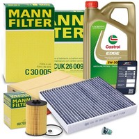 Mann Inspektionspaket FÜR Audi A3 Q3 Seat Skoda VW Golf 7 Touran 1.6 2.0 TDI
