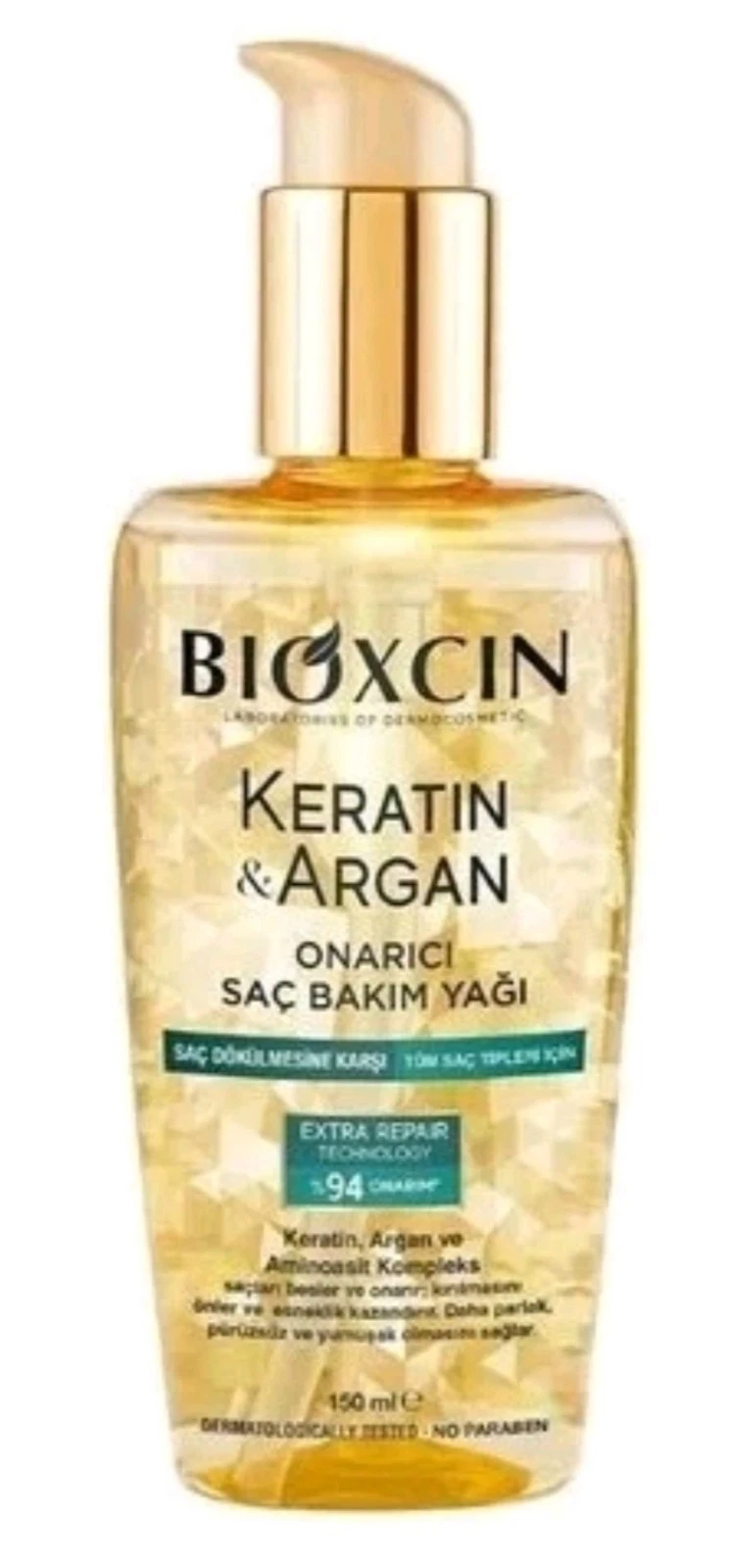 BIOXCIN KERATIN & ARGAN Repairing Hair Oil For Hair Loss & All Hair Types 150 ml