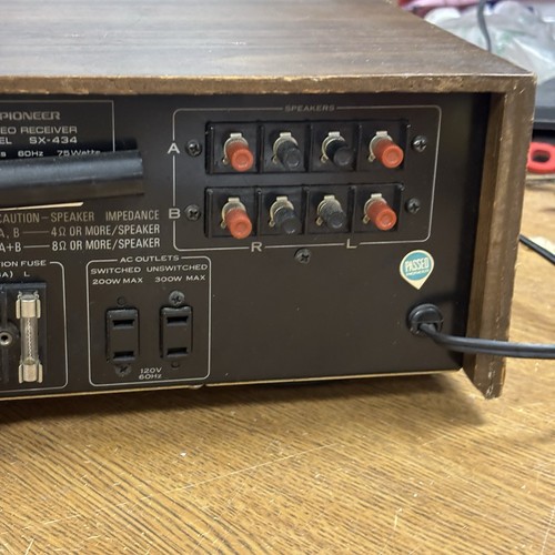 Vintage 1970's Pioneer SX-434 Stereo Receiver! All Original! Works - Picture 10 of 10