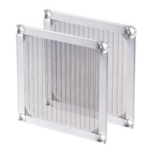 120mm Computer Fan Filter Grills Stainless Steel Mesh Case Cover Pack of 2