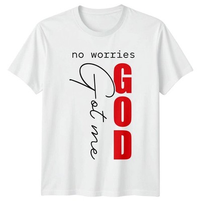 No Worries God Got Me Christian Faith T-Shirt Grafik Tee
