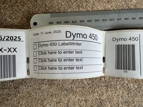Dymo LabelWriter 450 Label Printer Tested and working with PSU, USB lead & spool - Picture 11 of 11