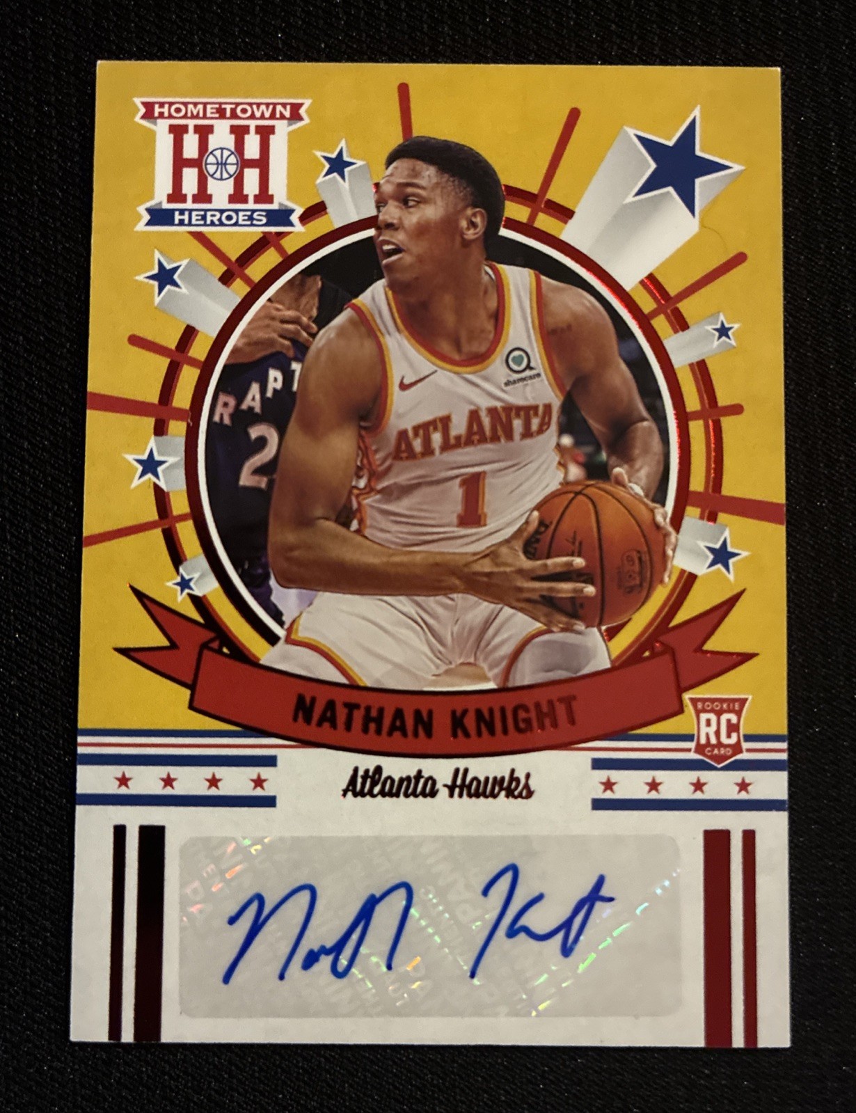2020 Panini Chronicles Hometown Heroes Rookie Red Nathan Knight #HH-NKN Auto RC