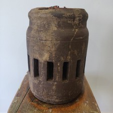 Antique early could be 18th century 200 years old ? Oak wagon wheel hub !!