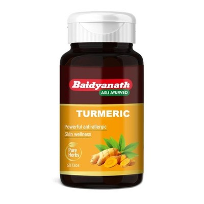 Turmeric (Haldi) Tablets - 60 Tablets-Supports Skin, Immunity