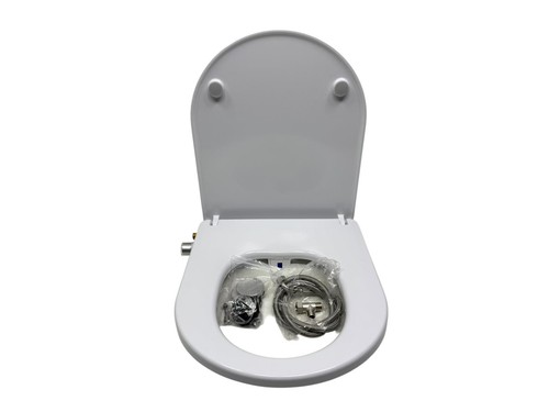 Asiento de inodoro con bidé y descenso automático, no eléctrico, YEAUPE PRO, blanco - Imagen 2 de 5