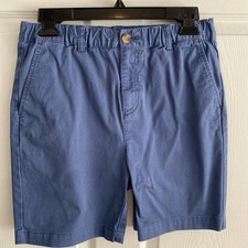 Vineyard Vines Boys Large 16 Blue Chino Shorts Stretch Waistband Cotton