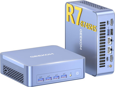 GEEKOM Mini PC AX8 Max - AMD Ryzen 7, 1TB SSD, 16GB DDR5, Windows 11 Pro