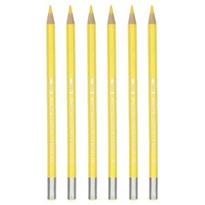 6Pcs Watercolor Pencil for Coloring, Drawing, Painting, Light Yellow