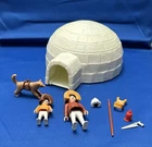 Playmobil 3465 Igloo Eskimo Family Set Vintage Incomplete / Parts