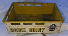 Vintage 1950s Marx Tin Litho Home Dairy Milk Delivery Truck Bed Toy Vehicle