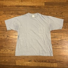 Rare Vintage 90s GAP Pocket T Shirt Mens Size XL Made in USA Blue Faded